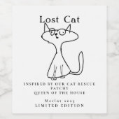 キャットレスキューインスパイアカスタムワインラベル ワインラベル (シングルラベル)