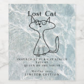 キャットレスキューインスパイア、大理石カスタム製ワインラベル ワインラベル (シングルラベル)