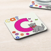 キャットレターC コースター (左側)