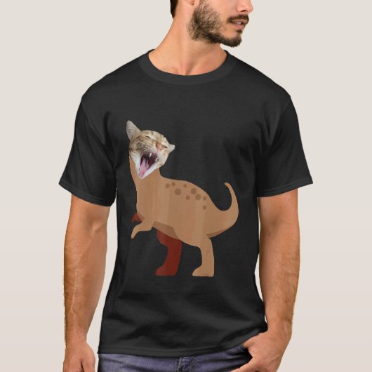 キャットレックスディノ5 Tシャツ (正面)