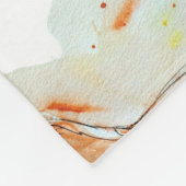 キャットレッド魔法ユーモアウォーターカラー神秘的 フリースブランケット (角)