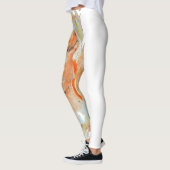 キャットレッド魔法ユーモアウォーターカラー神秘的 レギンス (左)