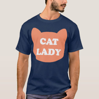 キャットレディおもしろい猫好きレディースギフト Tシャツ