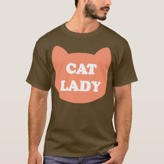 キャットレディおもしろい猫好きレディースギフト Tシャツ