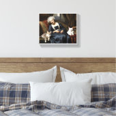 「キャットレディの休息」 キャンバスプリント (インサイチュ (寝室))