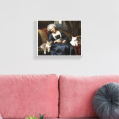 「キャットレディの休息」 キャンバスプリント (インサイチュ (リビング))