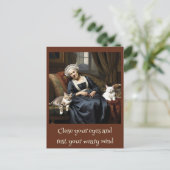 「キャットレディの休息」 ポストカード (スタンド正面)