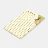 キャットレディウォーターカラー子猫ヒゲパーソナライズされた ポストイット (アングル)