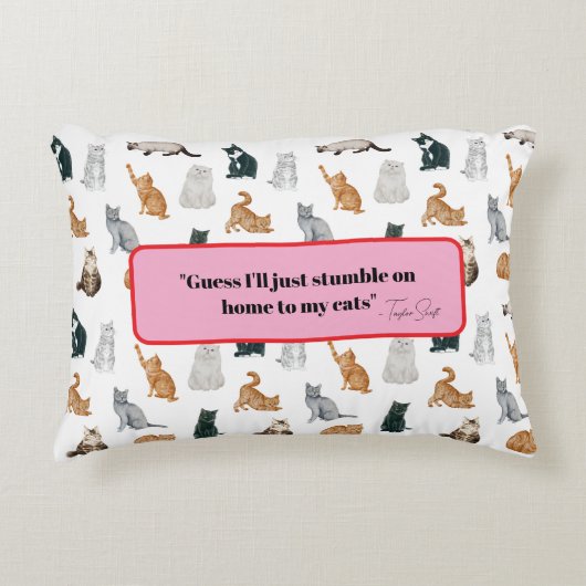 キャットレディーアクセント枕 アクセントクッション (正面)