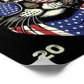 キャットレディーカマラハリス2024アメリカ国旗かわいい猫 ポスター (角)