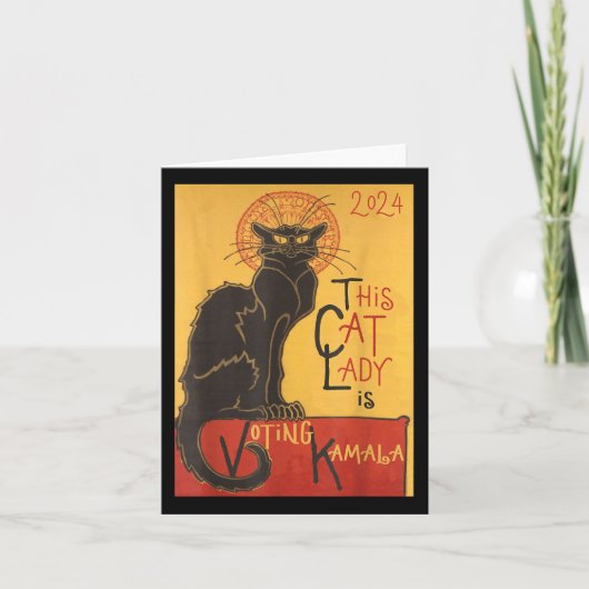 キャットレディーカマラレチャットノワールおもしろい投票 カード (正面)