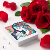 キャットレディーグラフィックイラストレーション トランプ