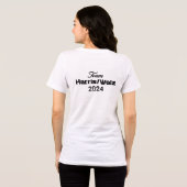 キャットレディースも投票!ハリスワルツ2024 トライブレンドTシャツ (裏面全面)