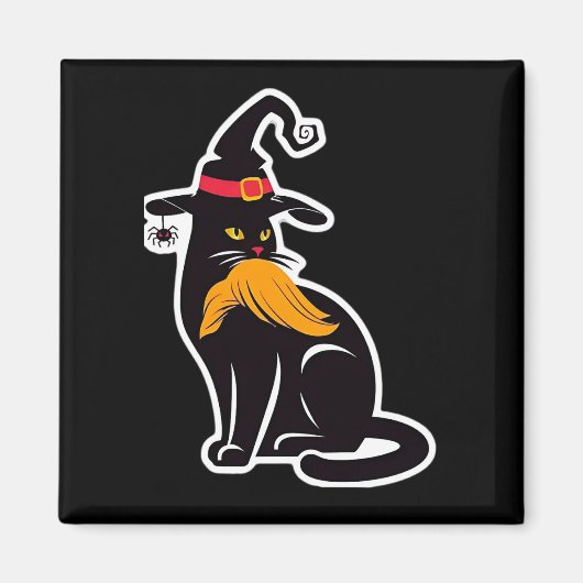 キャットレディースカマラハリス2024 マグネット (正面)