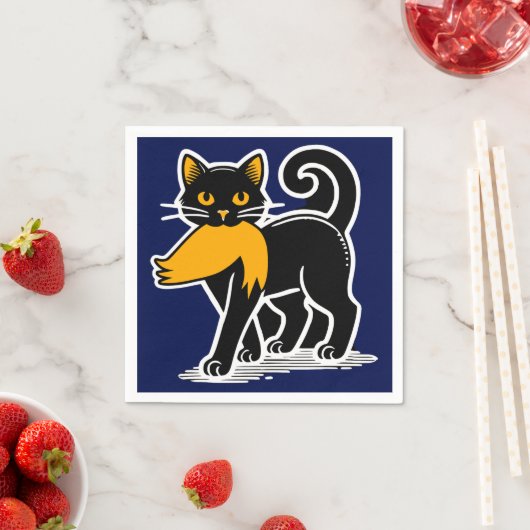 キャットレディースカマラ | ハリスワルツ2024ブルー スタンダードカクテルナプキン (インサイチュ)