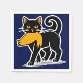 キャットレディースカマラ | ハリスワルツ2024ブルー スタンダードカクテルナプキン (正面)