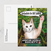 キャットレディースキャットポストカード ポストカード (正面/裏面)