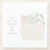 キャットレディースターターキット ガラスコースター (裏面)