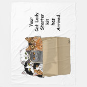 キャットレディースターターキット フリースブランケット (正面)