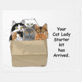 キャットレディースターターキット フリースブランケット (正面(横))