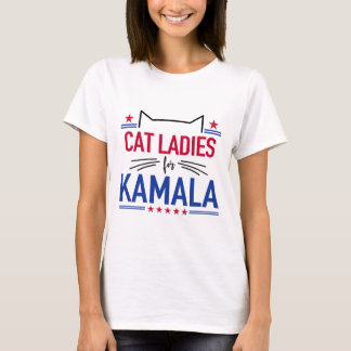 キャットレディースフォーおもしろいカマラキャット2024社長カム Tシャツ