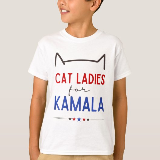 キャットレディースフォーカマラおもしろい猫好き Tシャツ (正面)