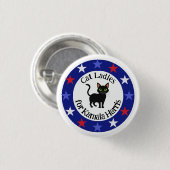 キャットレディースフォーカマラデザイン 缶バッジ (正面&裏面)