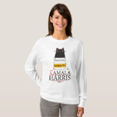 キャットレディースフォーカマラハリス2024 - Hキャットレディ Tシャツ (正面フル)