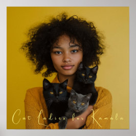 キャットレディースフォーカマラファインアート ポスター