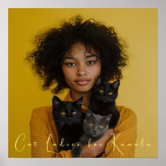 キャットレディースフォーカマラファインアート ポスター