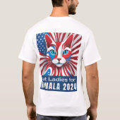 キャットレディースフォーカマラ2024スターバスト Tシャツ (裏面)