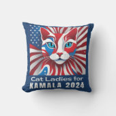 キャットレディースフォーカマラ2024民主党員 クッション (正面)