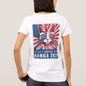 キャットレディースフォーカマラ2024民主党員 Tシャツ (裏面)