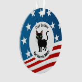 キャットレディースフォーハリス/ウォルズデザインアクリルオーナメント オーナメント (正面)