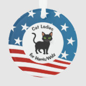 キャットレディースフォーハリス/ウォルズデザインアクリルオーナメント オーナメント (裏面)