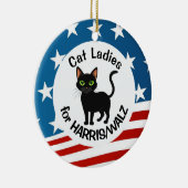 キャットレディースフォーハリス/ウォルズデザイン セラミックオーナメント (右)