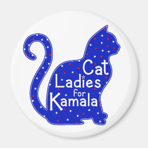 キャットレディースフォー・カマラ2024大統領の選挙 マグネット