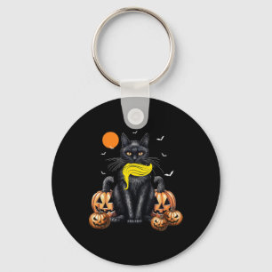 キャットレディースフォーKamala Harrisハロウィンカボチャ キーホルダー