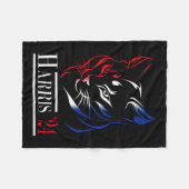 キャットレディースフォーKamala Harris 2024 おもしろいキャットハリス フリースブランケット (正面(横))