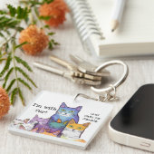 キャットレディースユナイト！カマラのキーチェーン猫。 キーホルダー (正面右)