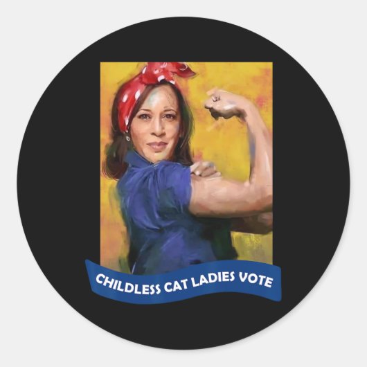 キャットレディース投票カマラ2024ロージーザリベッター ラウンドシール (正面)