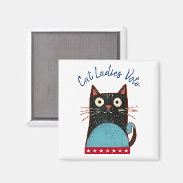 キャットレディース投票スクリプトフェミニスト素朴カイおもしろいー マグネット