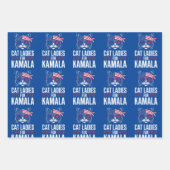 キャットレディース2024年カマラハリス大統領 ラッピングペーパーシート (正面2)