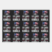 キャットレディース2024年カマラハリス大統領 ラッピングペーパーシート (正面)