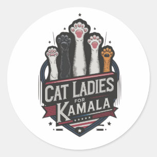 キャットレディースFor Kamala (7) ラウンドシール