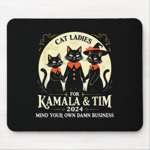 キャットレディースFor Kamala And Tim 2024ヴィンテージUsa Ele マウスパッド