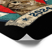 キャットレディースKamala Harris Tim Wheimer選挙 ポスター (角)