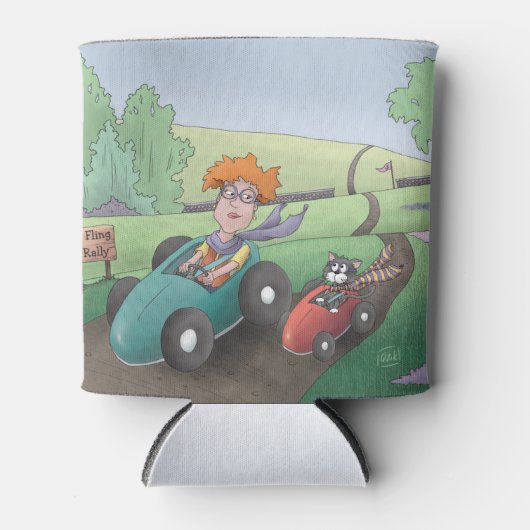 キャットレディーロードラリークーラーボックス 缶クーラー (正面)