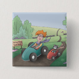 キャットレディーロードラリーボタン 缶バッジ