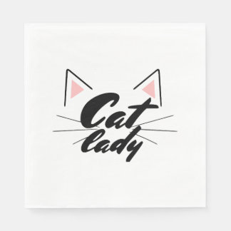 キャットレディー スタンダードランチョンナプキン